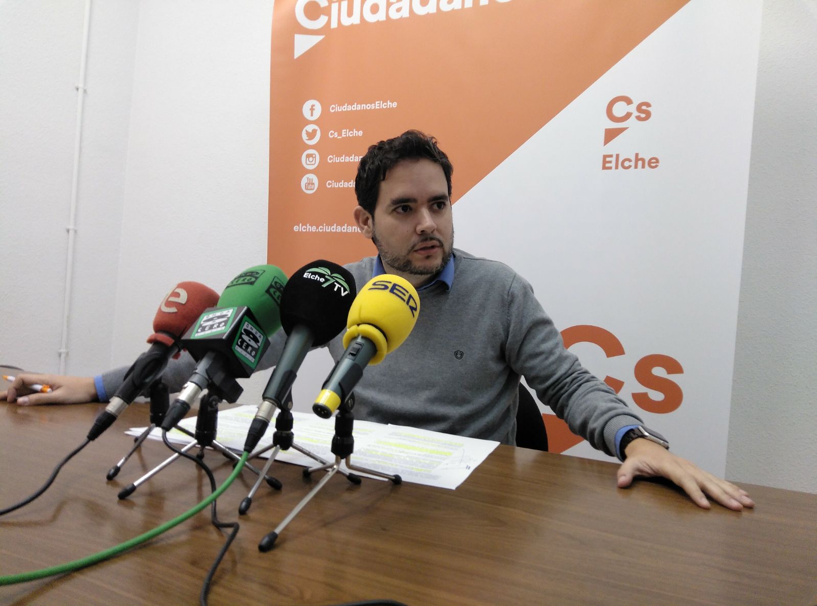David en rueda de prensa