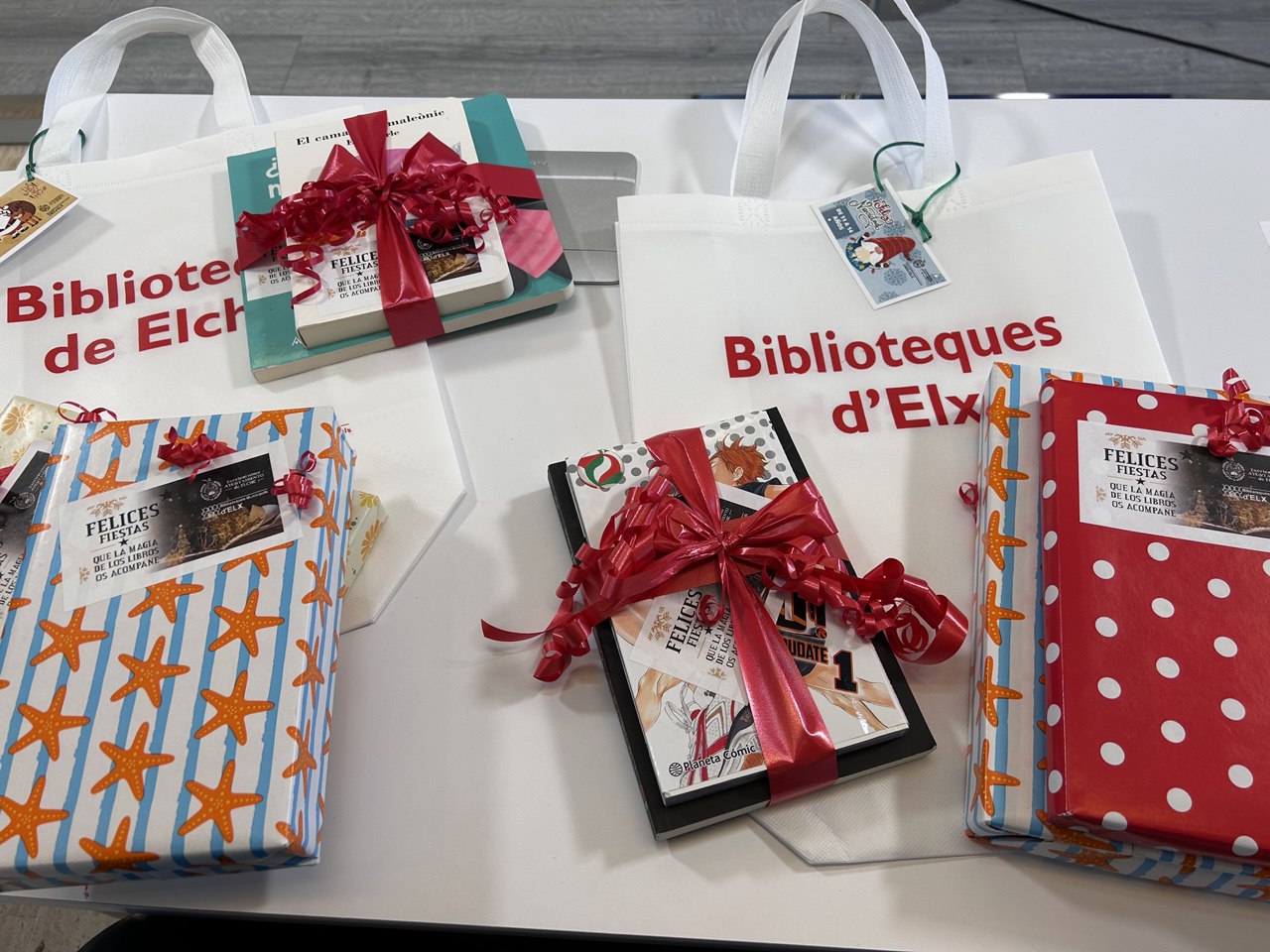 Regalo libros bibliotecas Navidad 2024