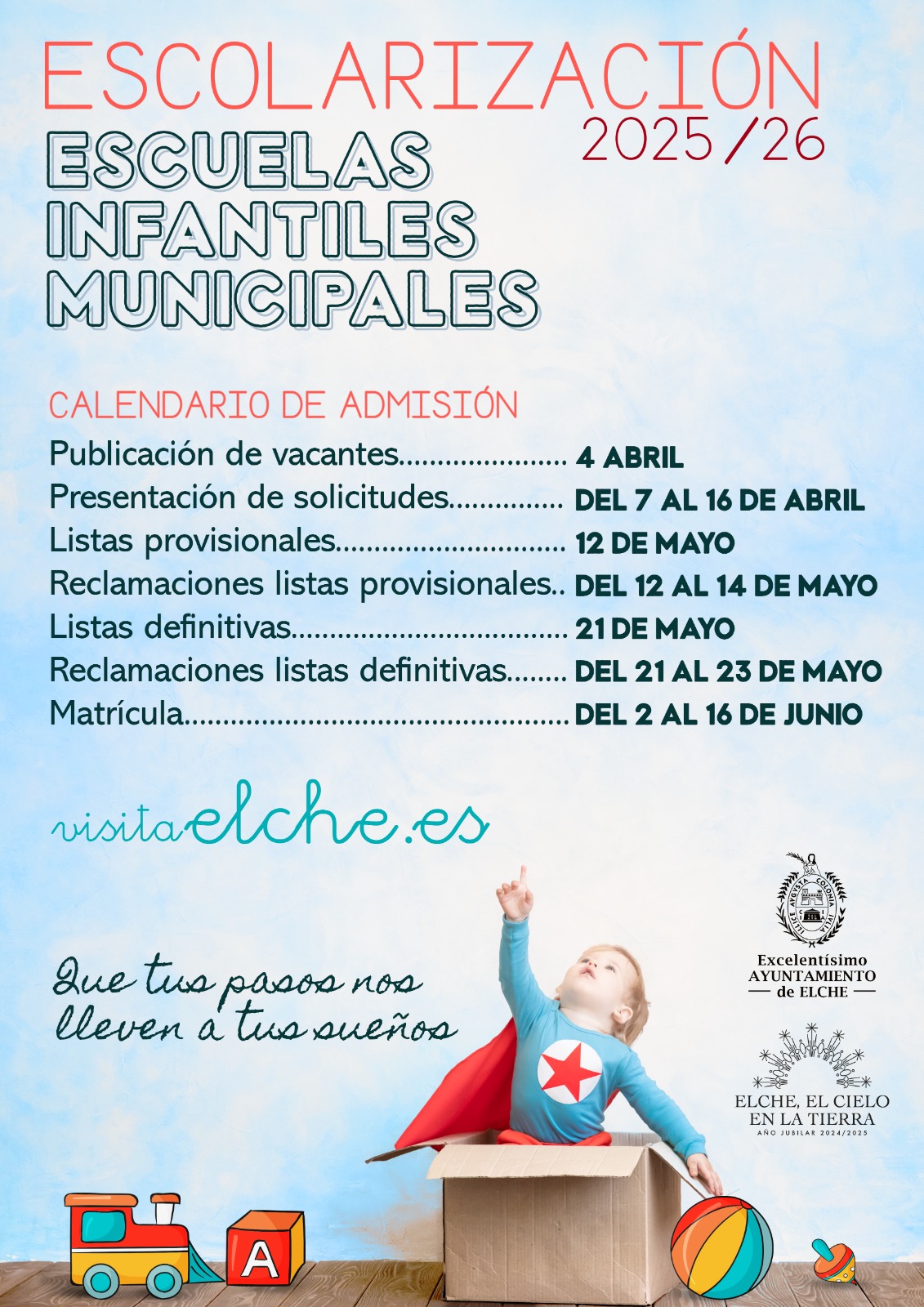 Cartel Escolarización Escuelas Infantiles 2