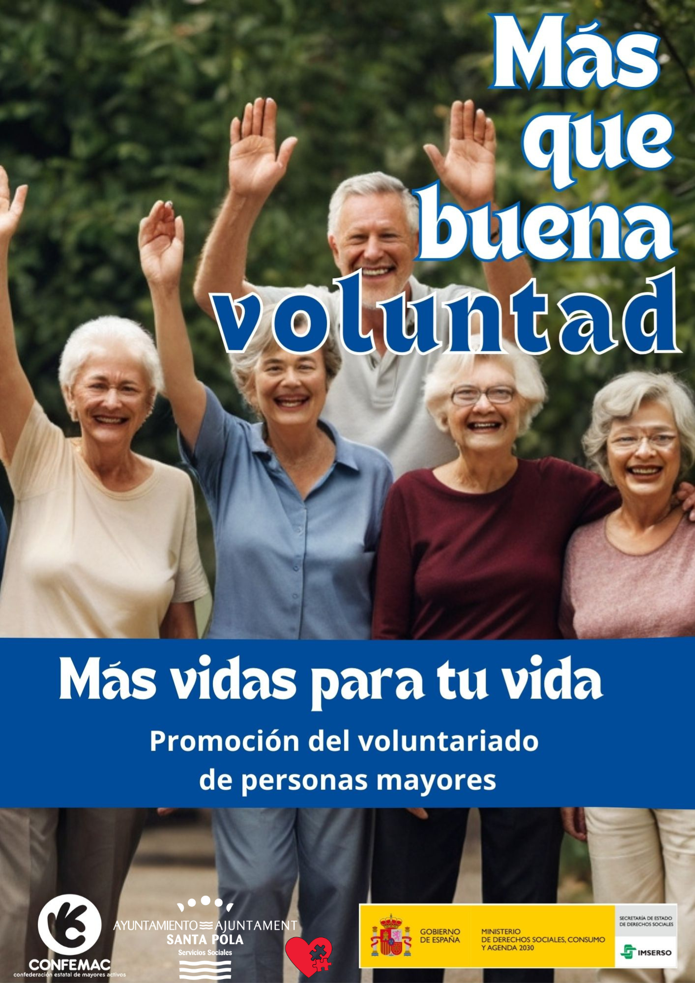 cartel campaña con logos ayuntamiento