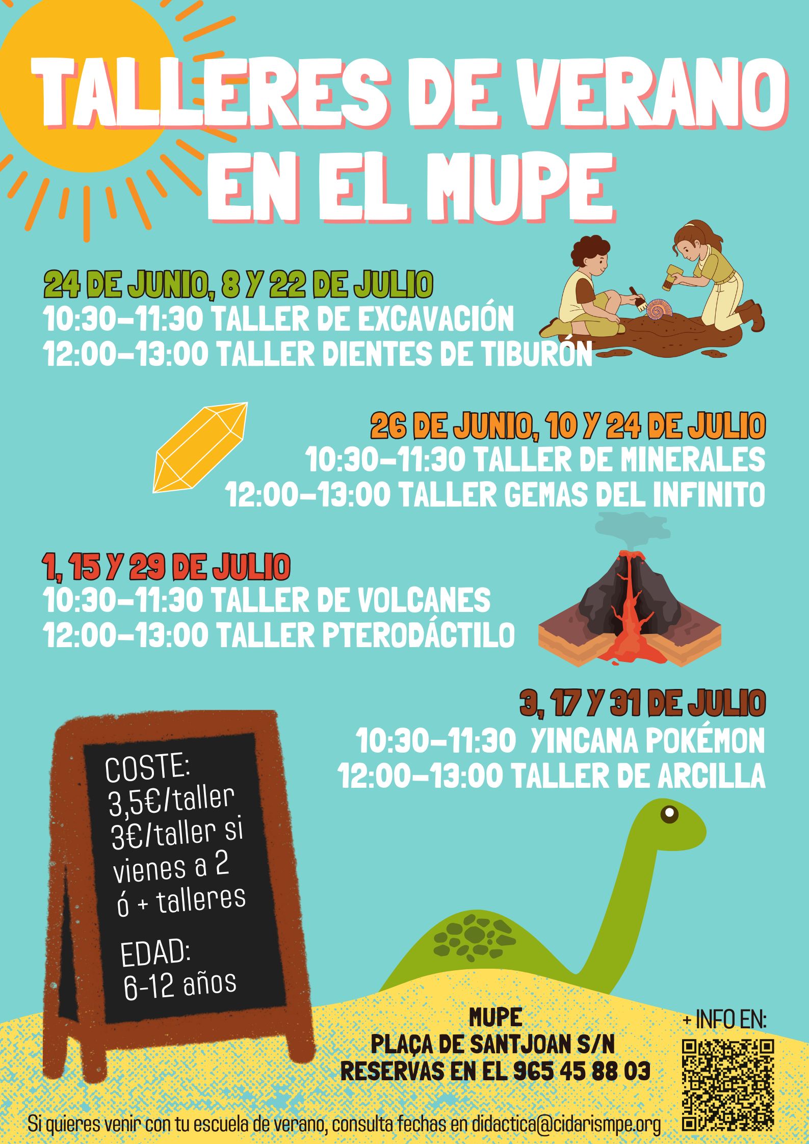 TALLERES DE VERANO EN EL MUPE 2025