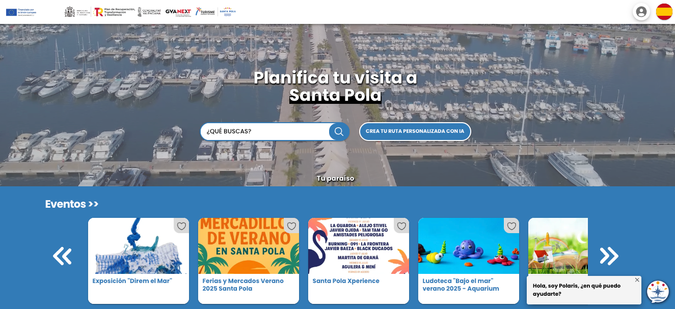 Web Turismo Santa Pola